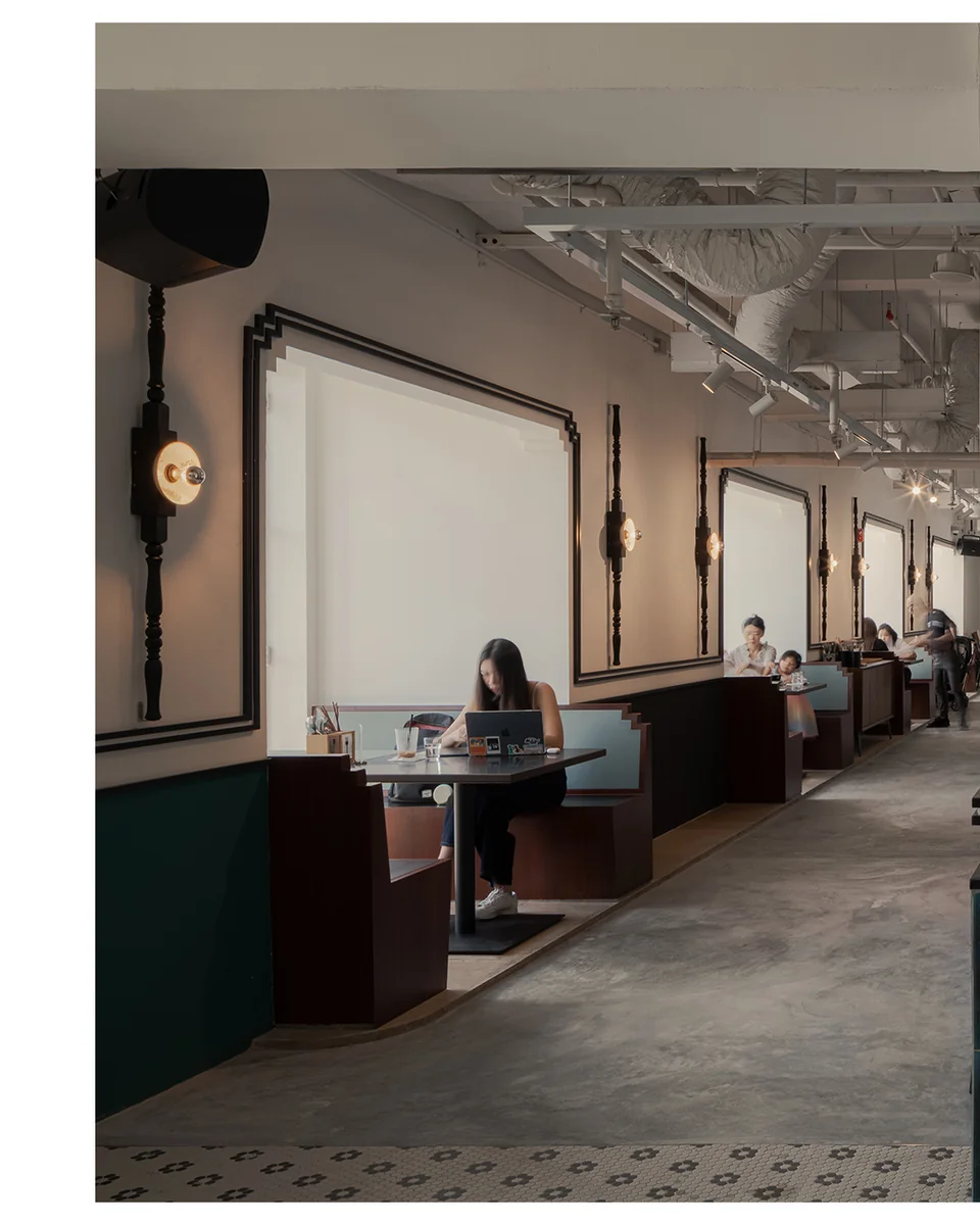 National Gallery Singapore shared cafe space